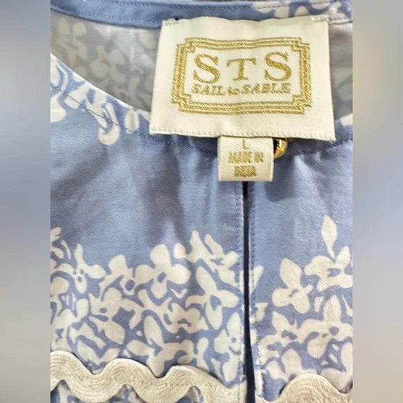 Sail to sable blue midi dress SZ L - Picture 3 of 9